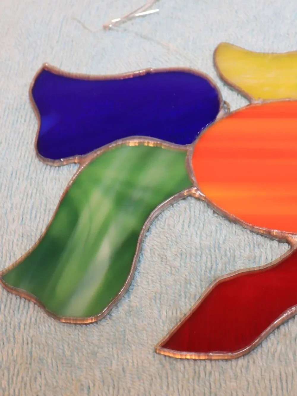 Stained Glass Window Suncatchers Nautical Fish 6 1/4